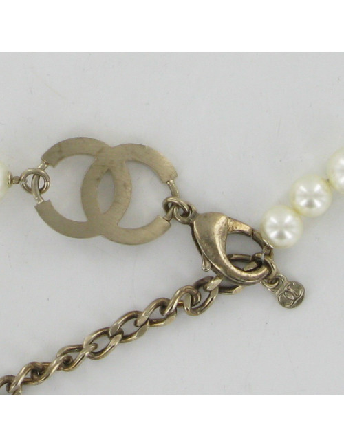 Ceinture sautoir perles nacrées CHANEL