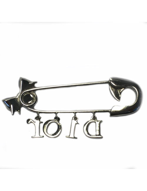 DIOR brooch pin in silver