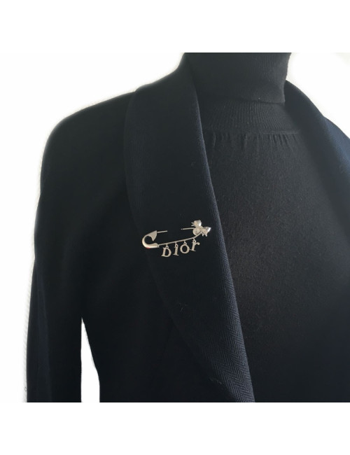 DIOR brooch pin in silver
