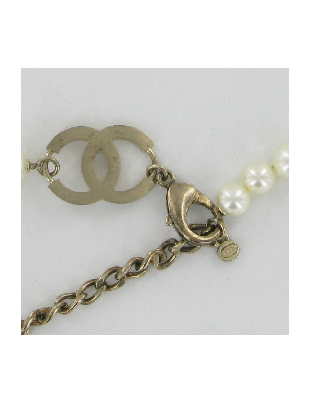 Ceinture sautoir perles nacrées CHANEL