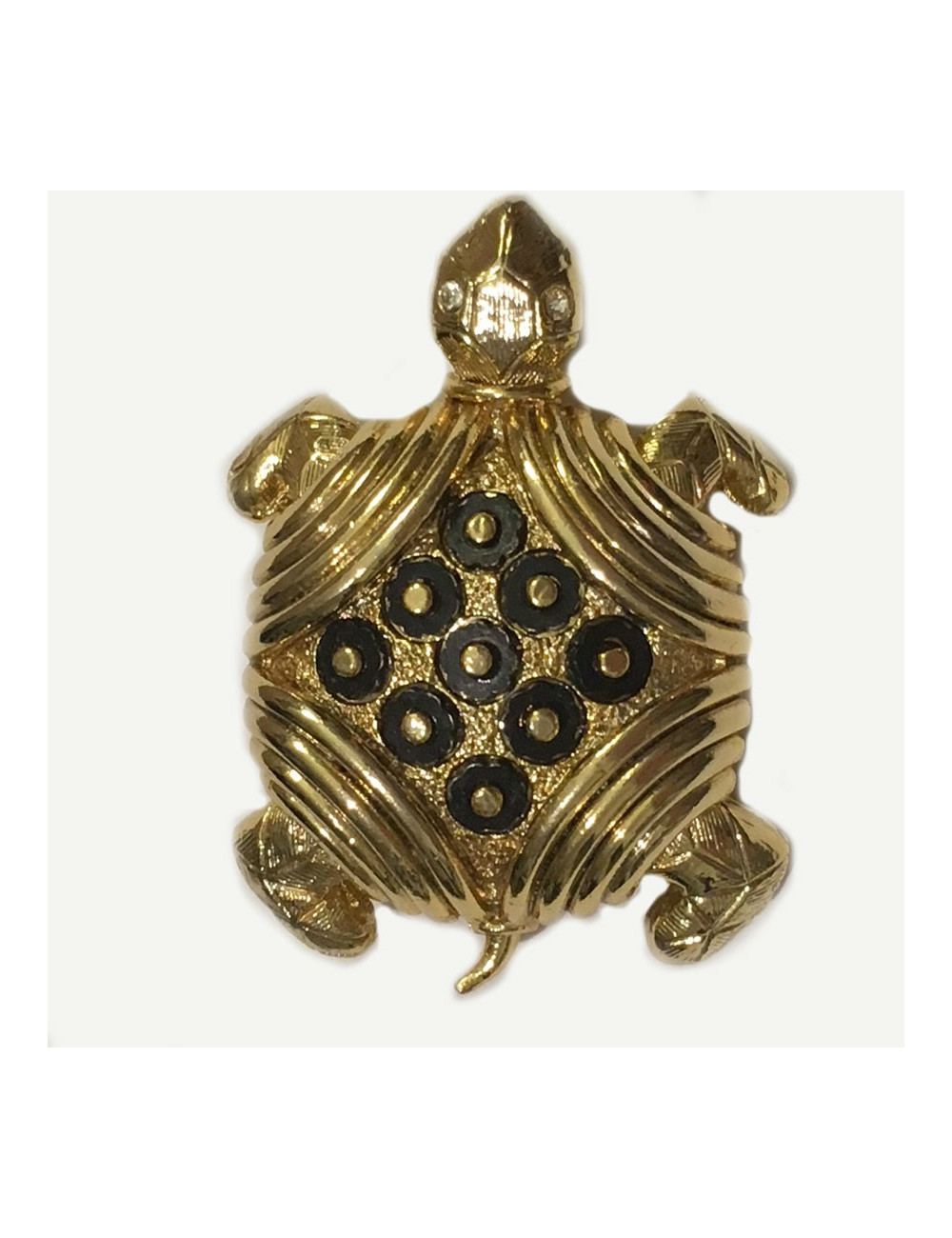Broche tortue dorée de la marque ORENA