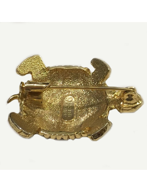 Broche tortue dorée de la marque ORENA