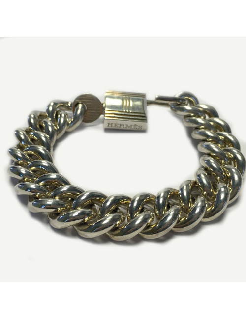 Bracelet "Evasion" HERMES argent massif