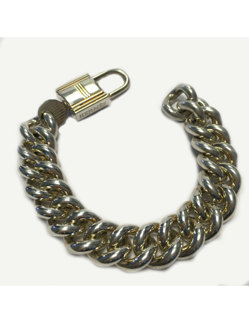 Bracelet "Evasion" HERMES argent massif