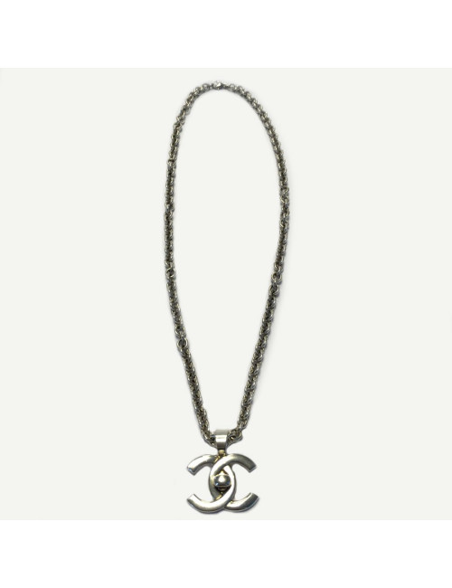 Collier CHANEL plaqué argent