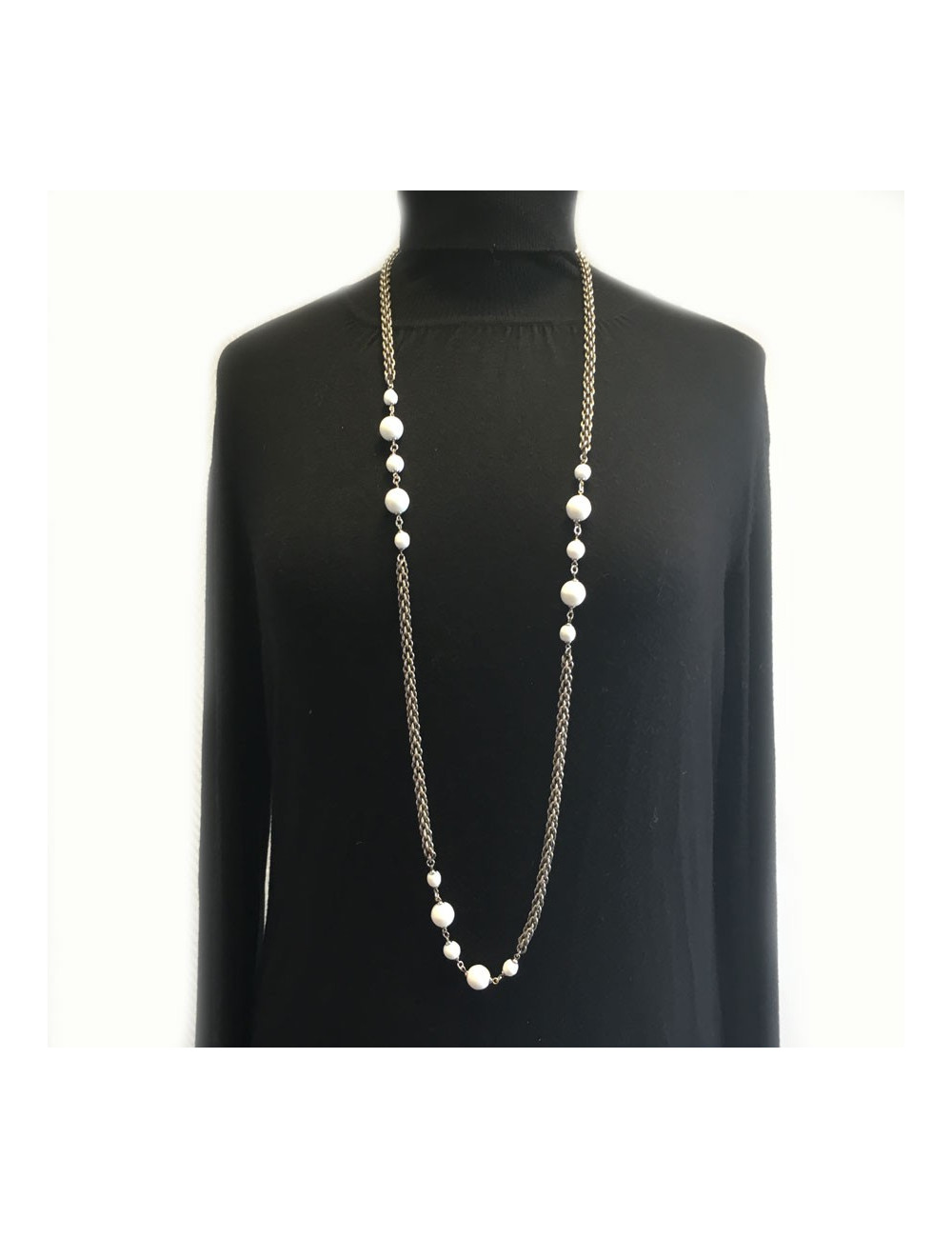 MARGUERITE de VALOIS long chain necklace