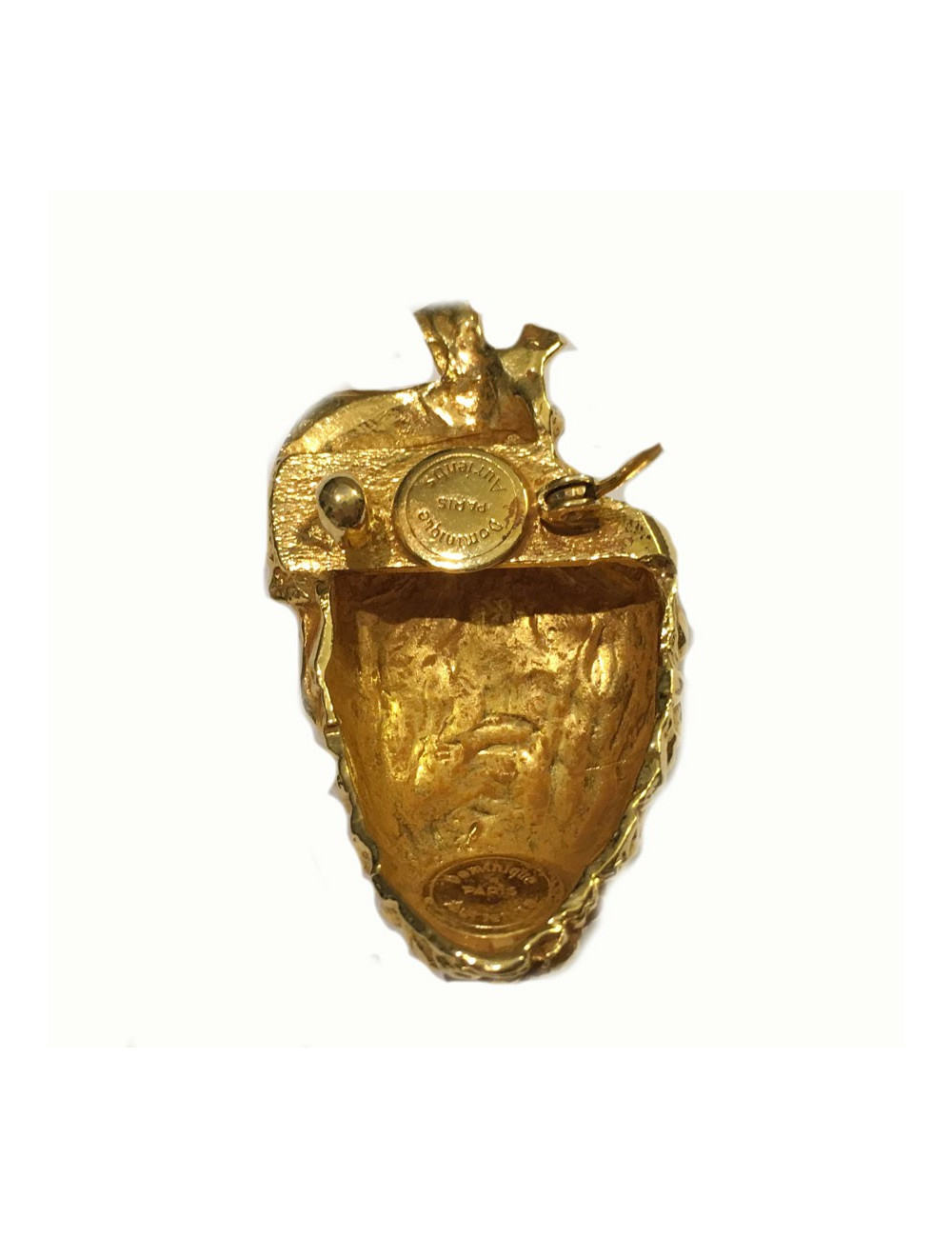 Broche DOMINIQUE AURIENTIS pomme de pin dorée