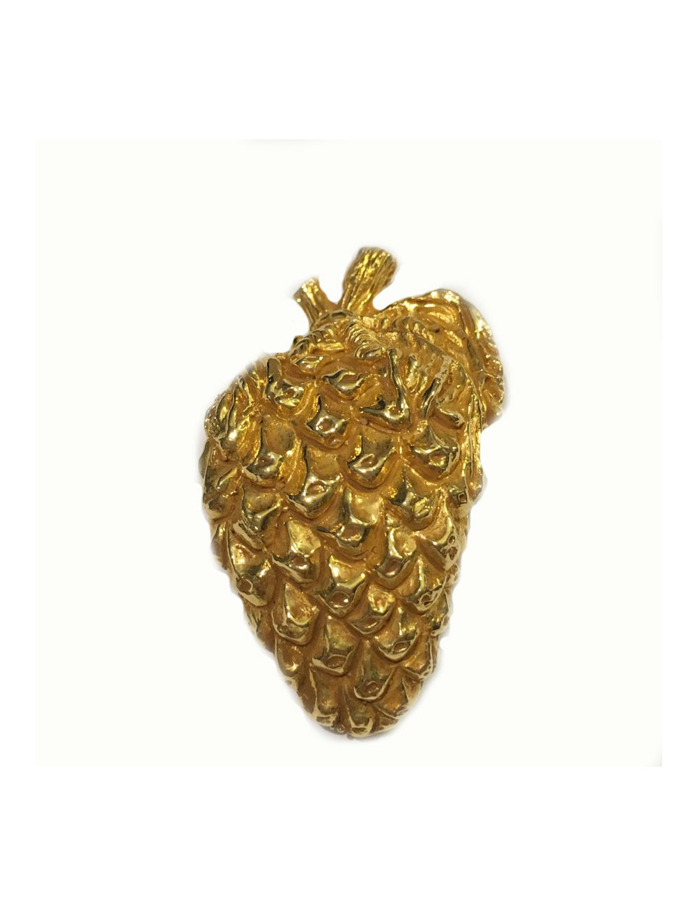Broche "pomme de pin DOMINIQUE AURIENTIS  dorée
