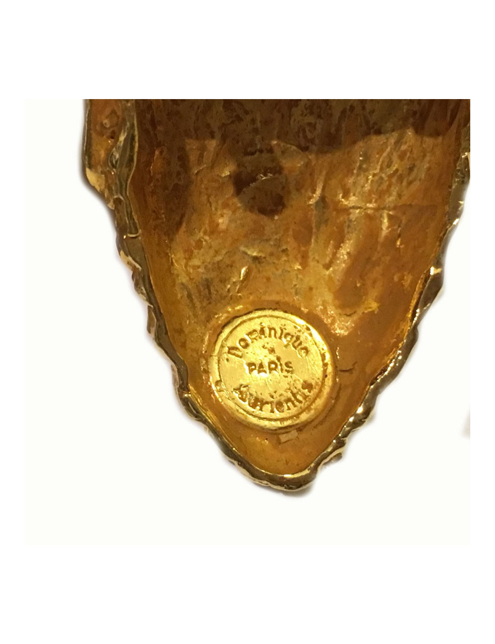 Broche "pomme de pin DOMINIQUE AURIENTIS  dorée