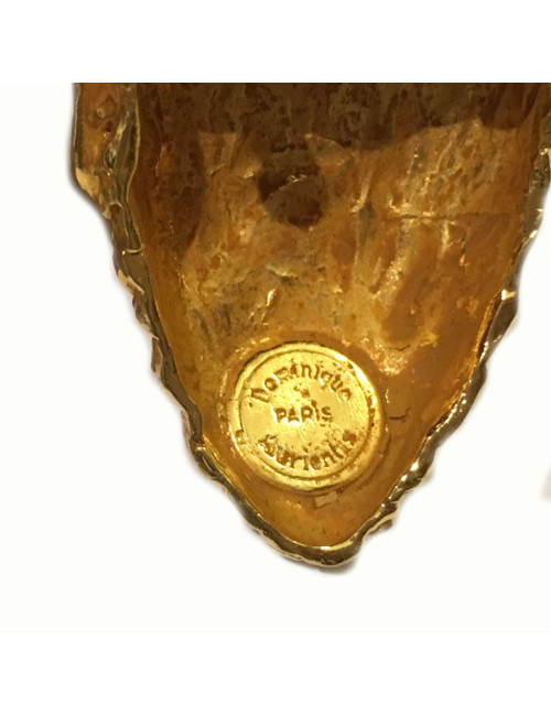 Broche "pomme de pin DOMINIQUE AURIENTIS  dorée