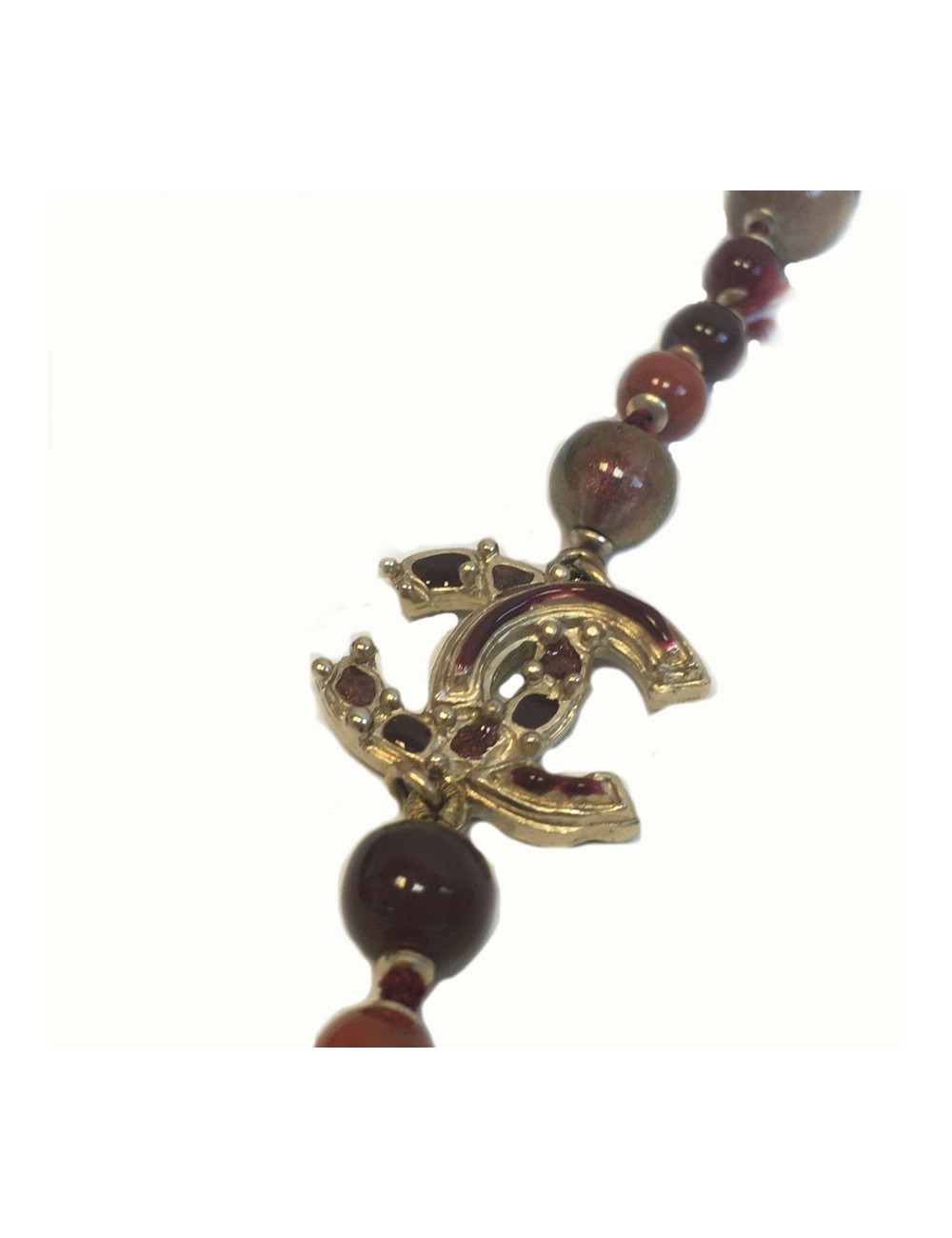 Long sautoir CHANEL perles