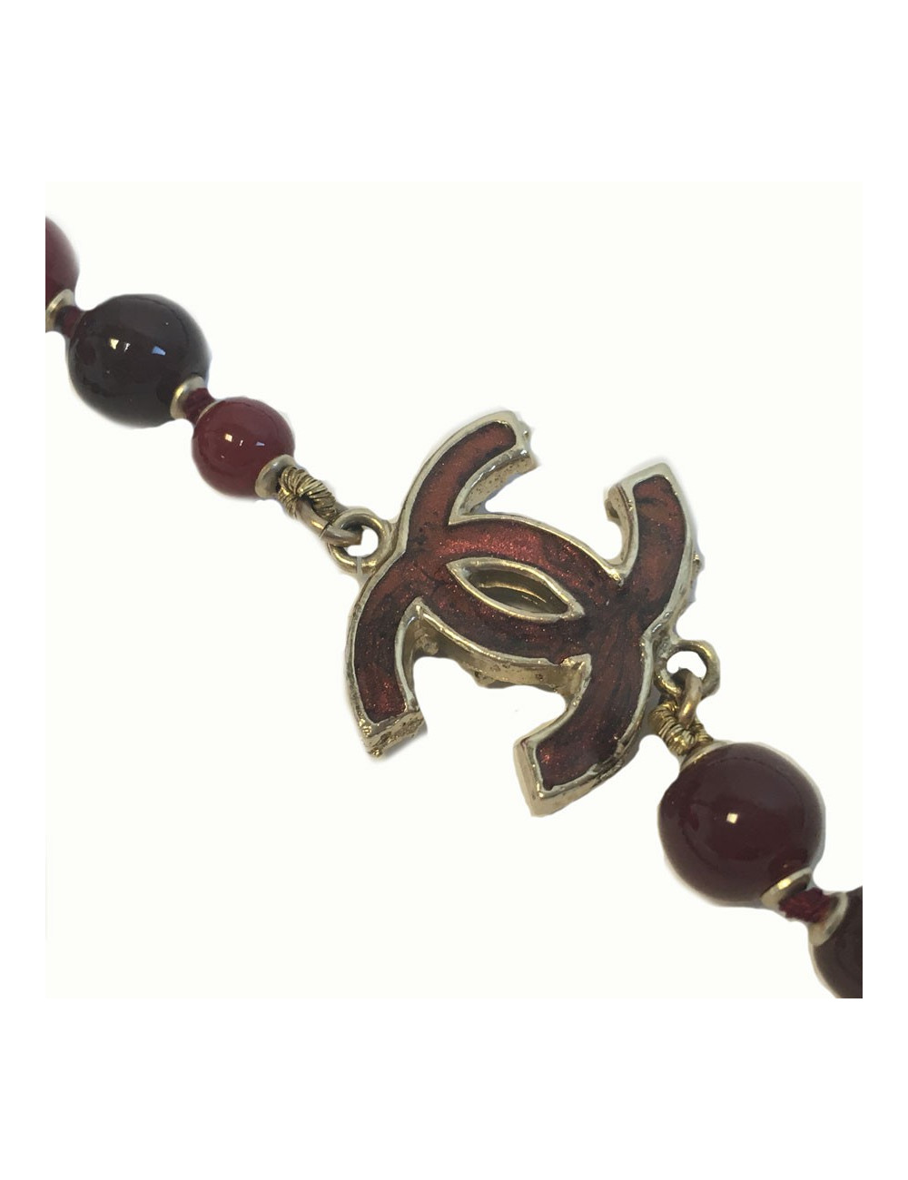 Long sautoir CHANEL perles