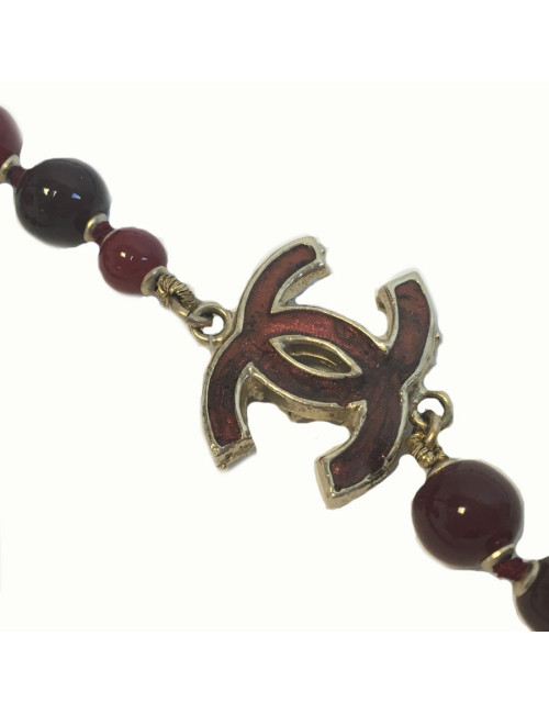 Long sautoir CHANEL perles