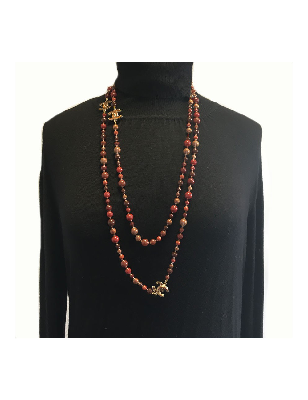 Long necklace CHANEL pearls