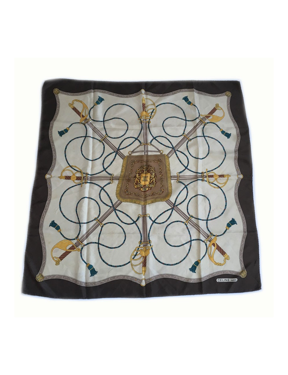  Foulard CELINE "Un nom, un style" en soie