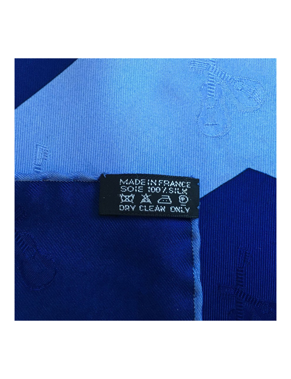 Hermès "Venetian holiday" in night blue silk