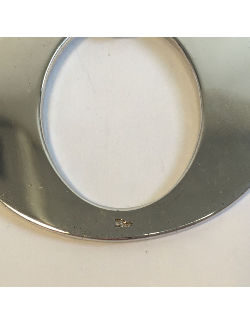 DIOR pendant silver on black cord