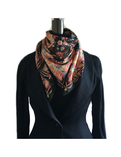 Foulard multicolore en soie ETRO