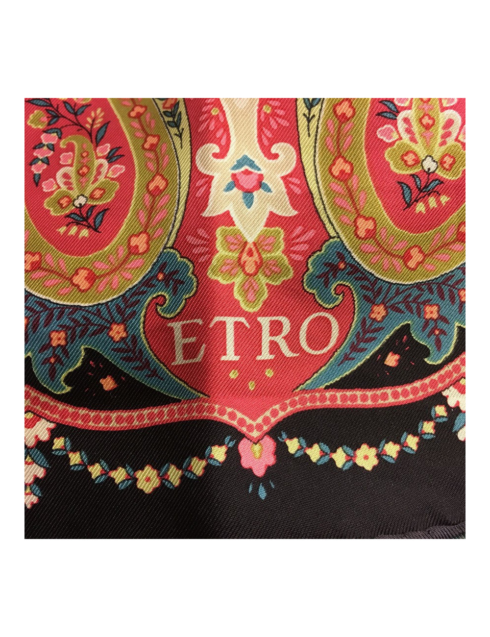 Foulard multicolore en soie ETRO