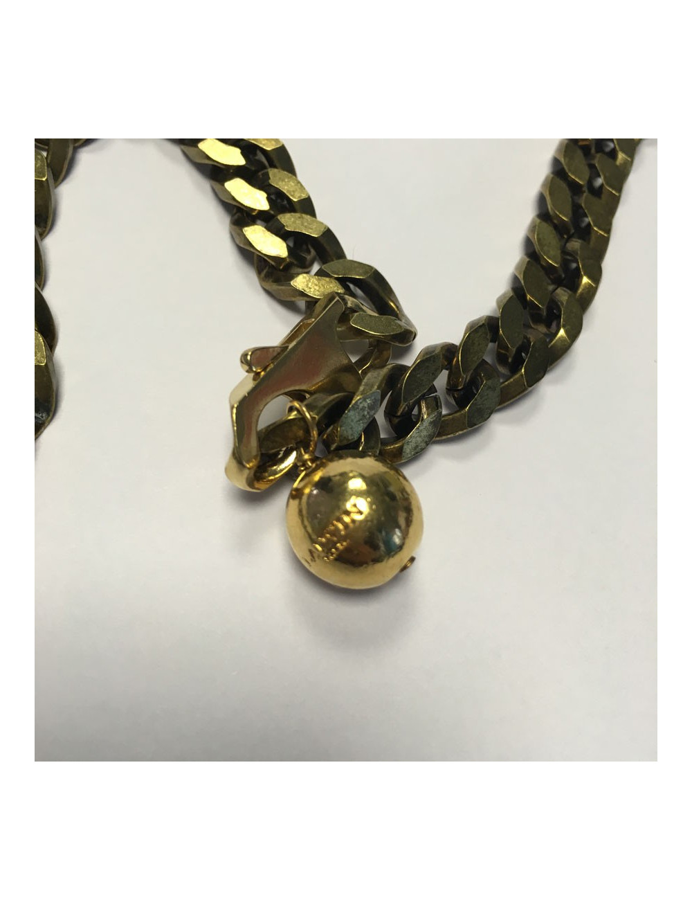 LANVIN pin 8 rhinestone pendant necklace