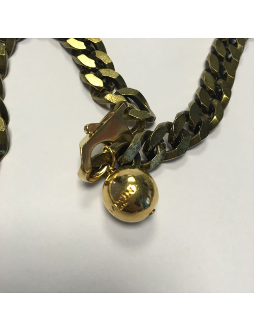 LANVIN pin 8 rhinestone pendant necklace