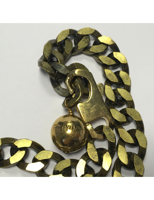 LANVIN pendant brooch '7' in rhinestone necklace