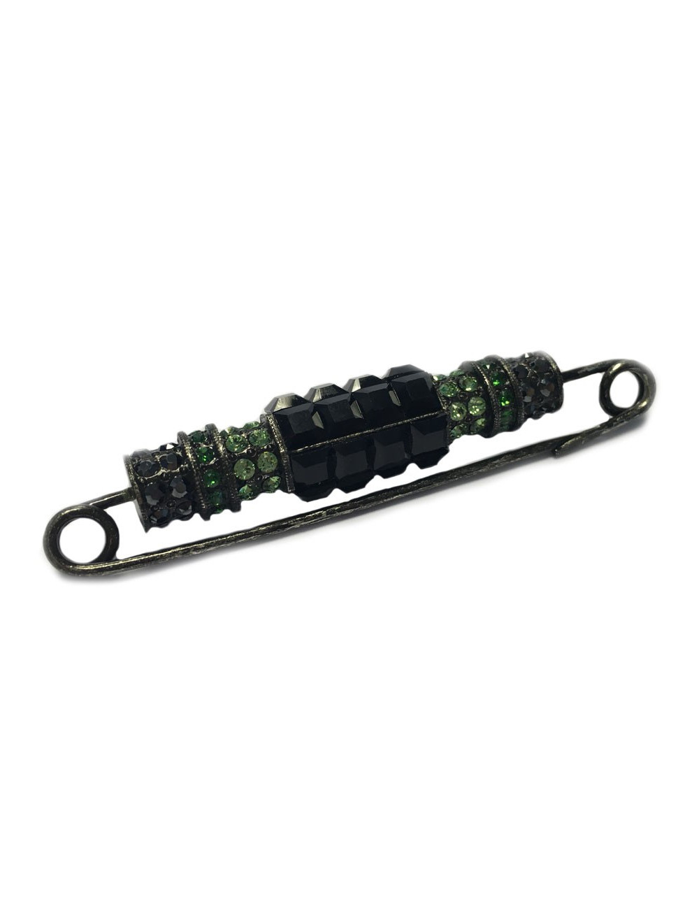 Broche épingle LANVIN en strass multicolores