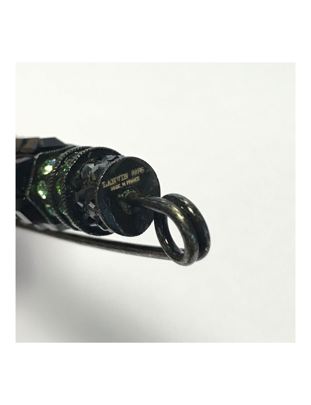 LANVIN multicolor rhinestones pin brooch