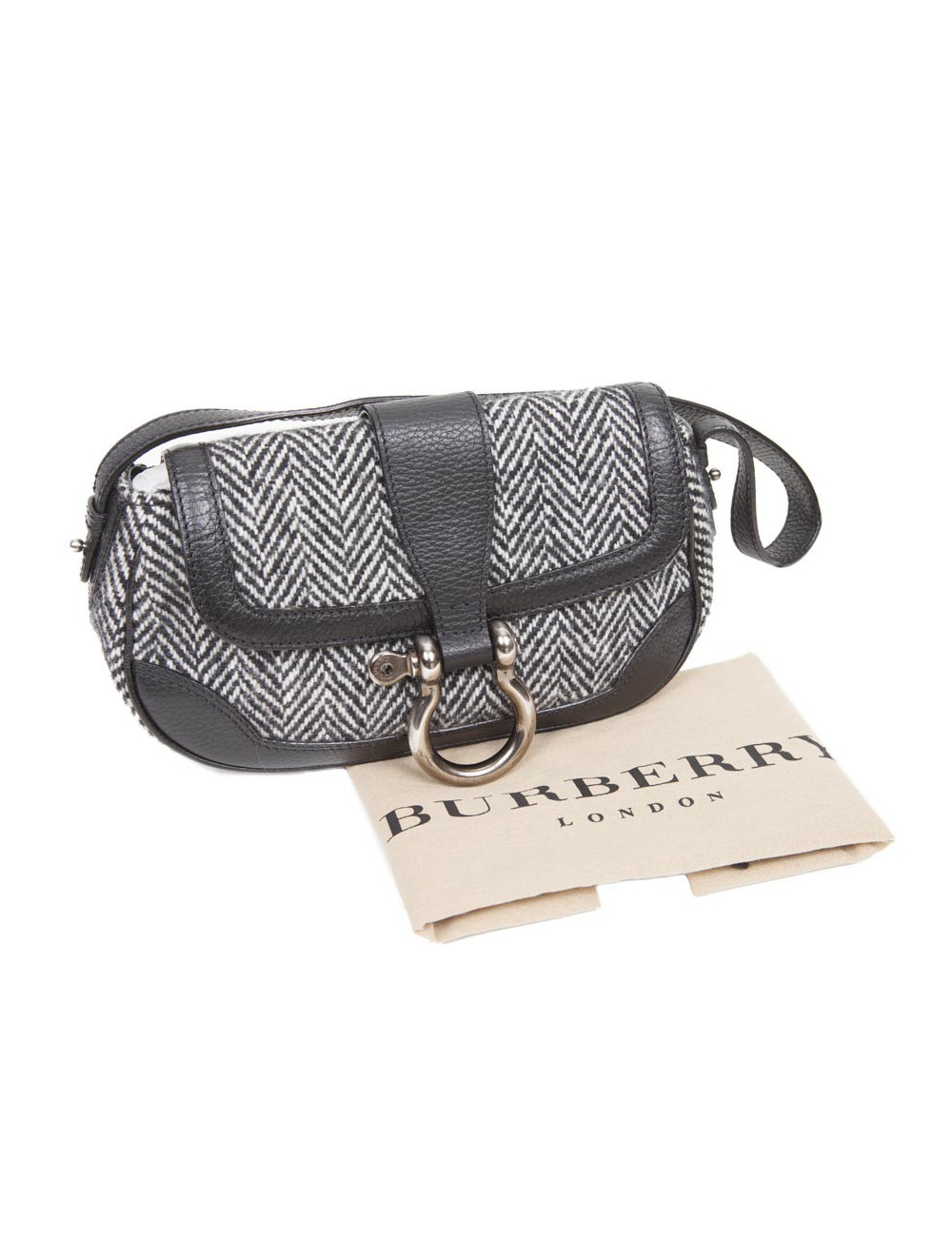 BURBERRY canvas chevron bag