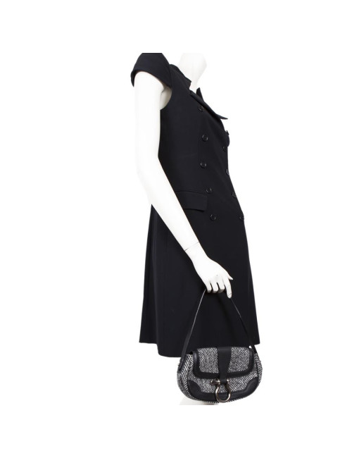 BURBERRY canvas chevron bag