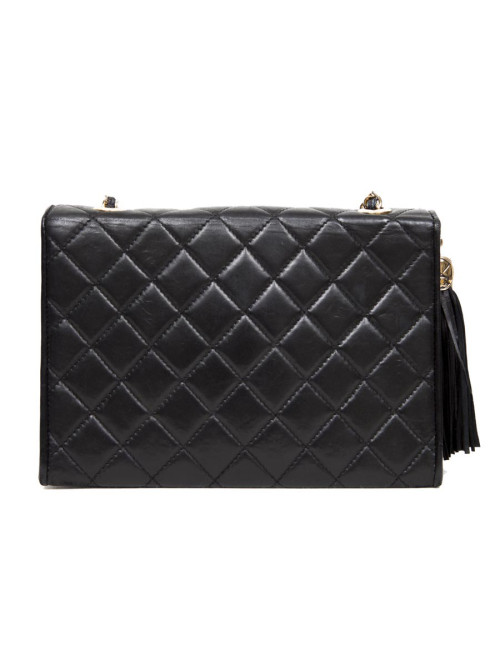 CHANEL black lamb Vintage leather bag
