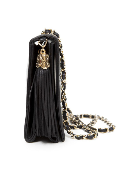 CHANEL black lamb Vintage leather bag