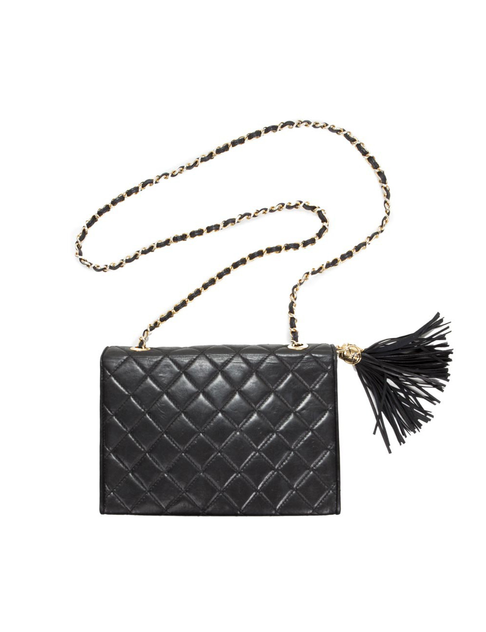CHANEL black lamb Vintage leather bag