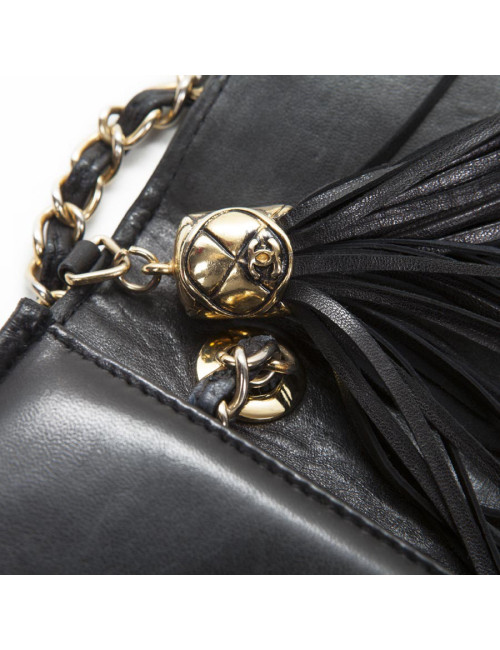 CHANEL black lamb Vintage leather bag