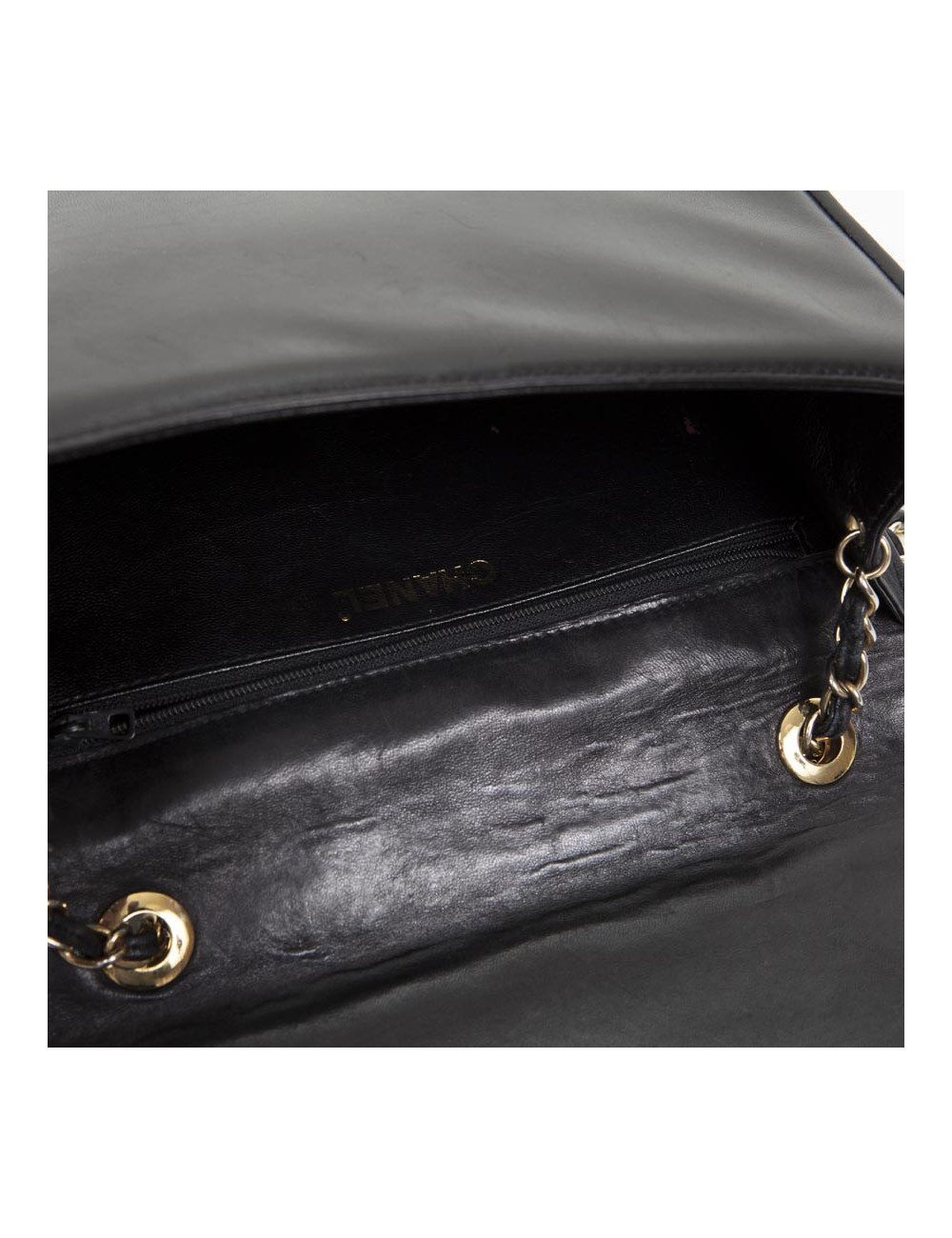 CHANEL black lamb Vintage leather bag