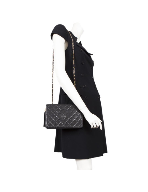 CHANEL black lamb Vintage leather bag