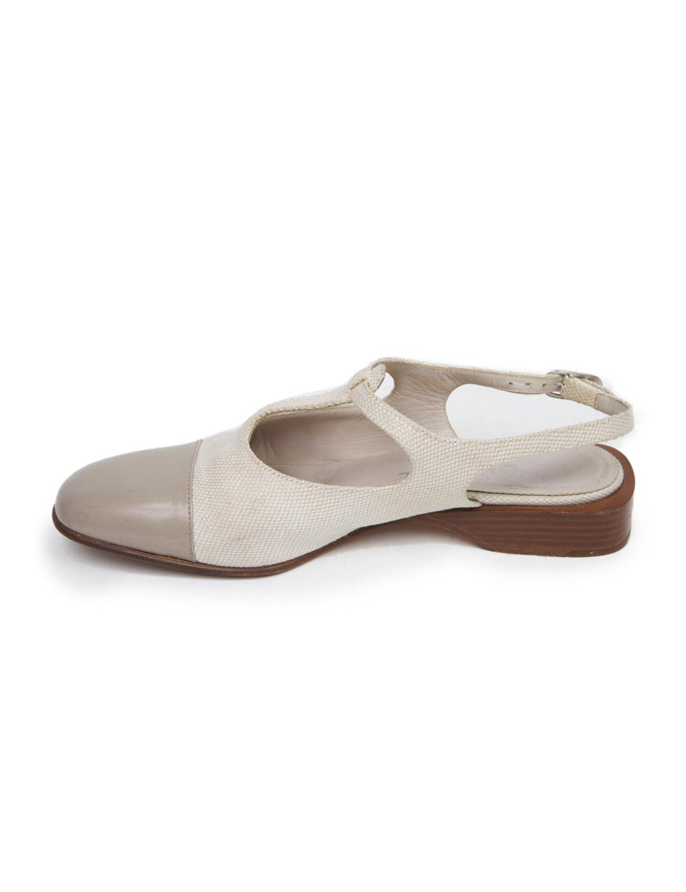Ballet flats CHANEL T 38.5 canvas and leather