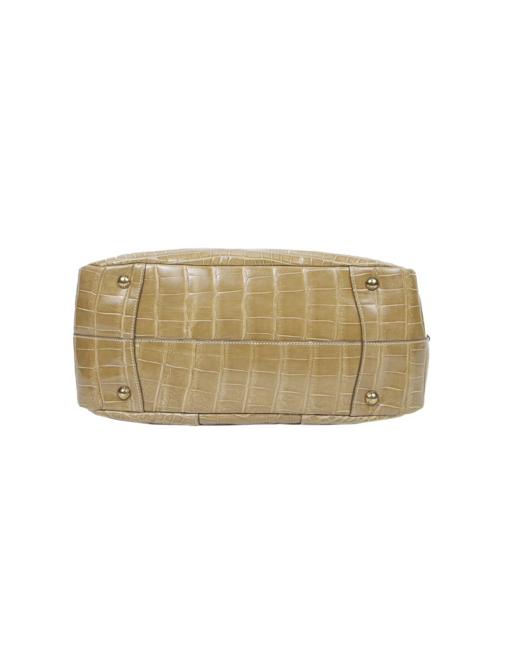 Sac cabas PRADA en crocodile gold