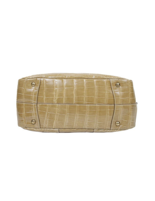 Sac cabas PRADA en crocodile gold