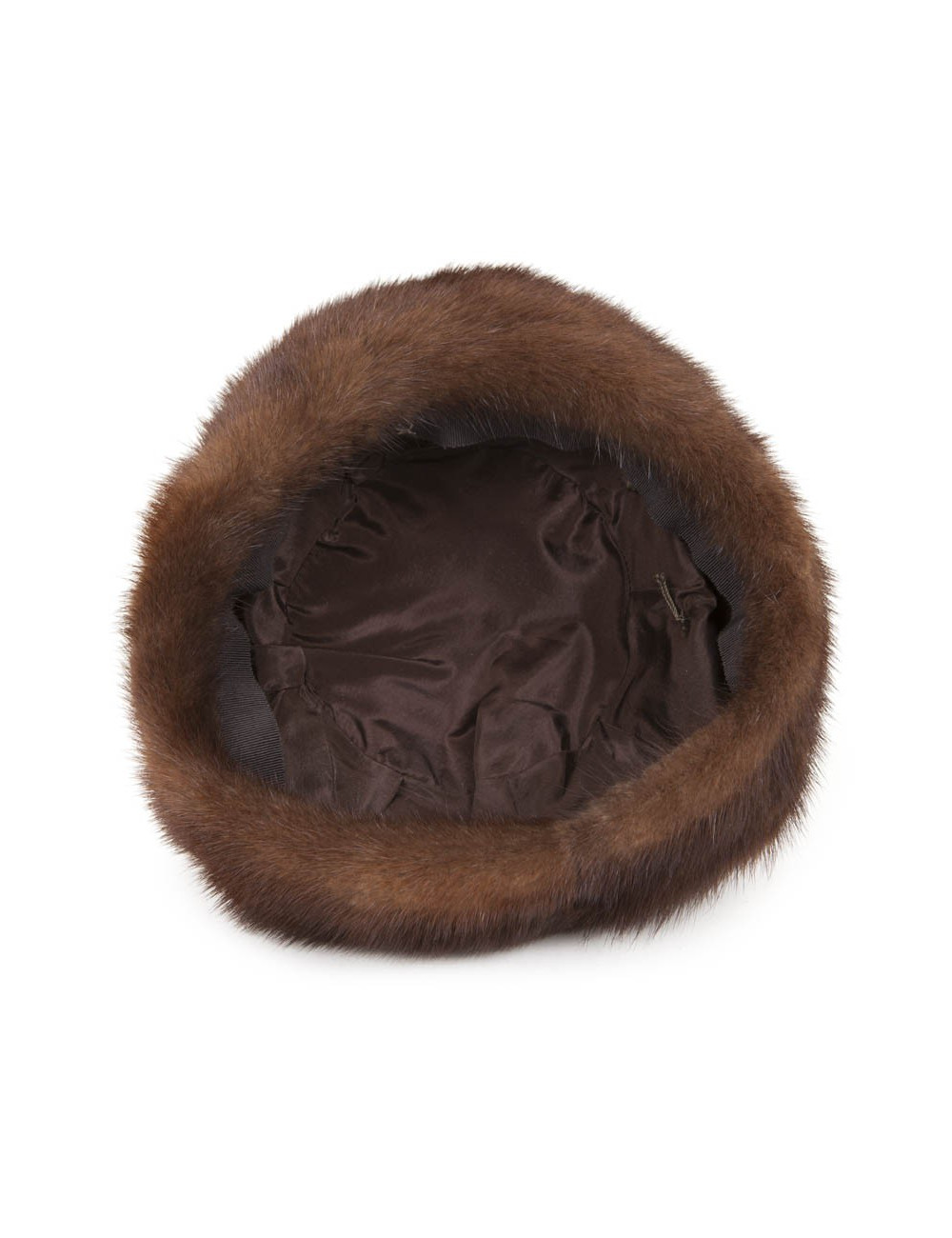 Chapeau en vison marron