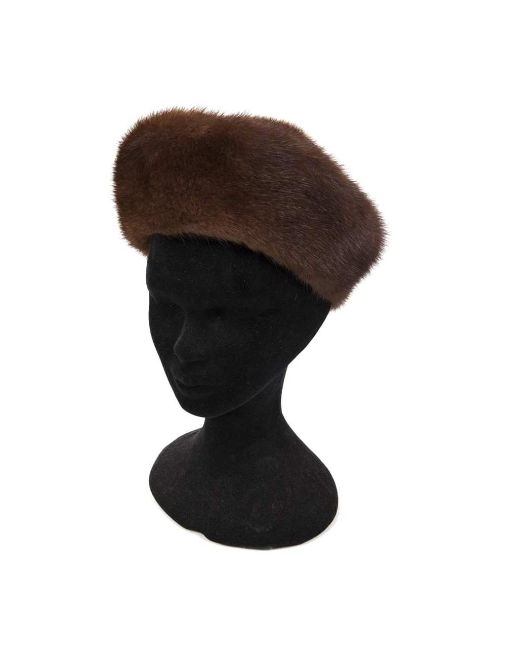 Brown mink Hat