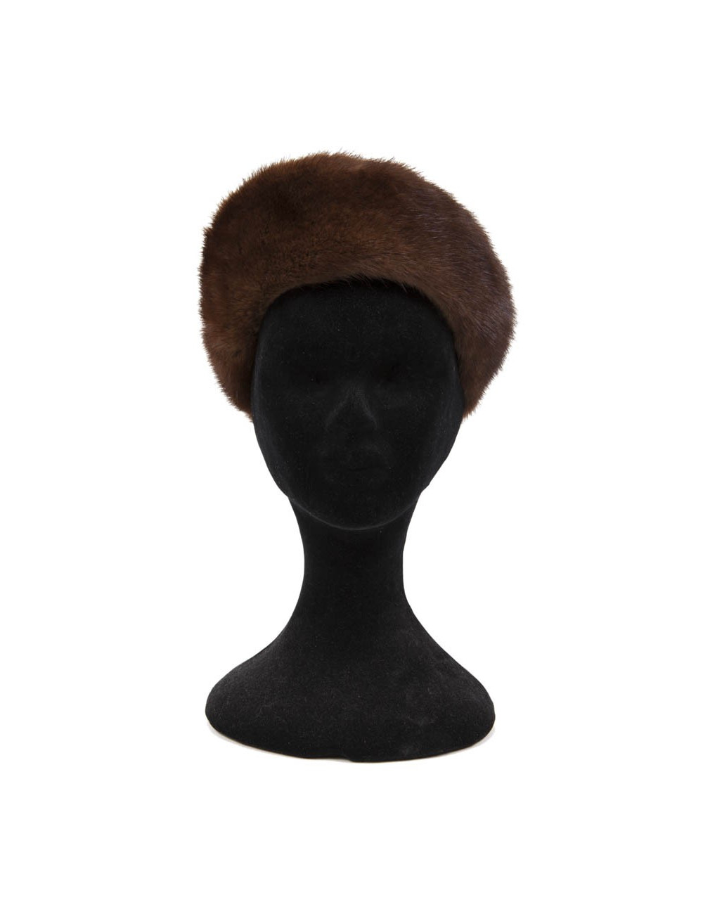 Chapeau en vison marron