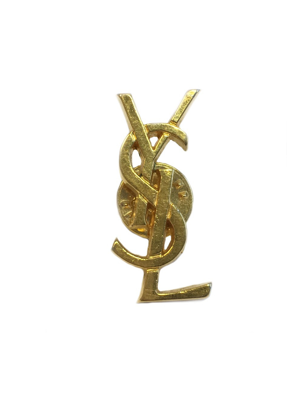 Pin's YSL en métal doré