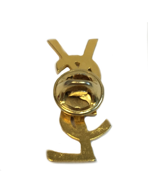 Pin's YSL en métal doré