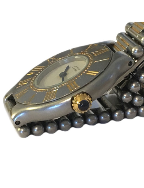 CARTIER "Must 21" watch in gold and steel vintage