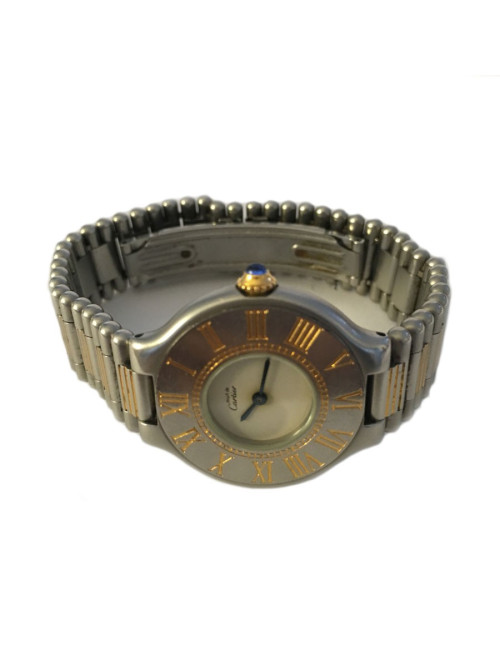 CARTIER "Must 21" watch in gold and steel vintage