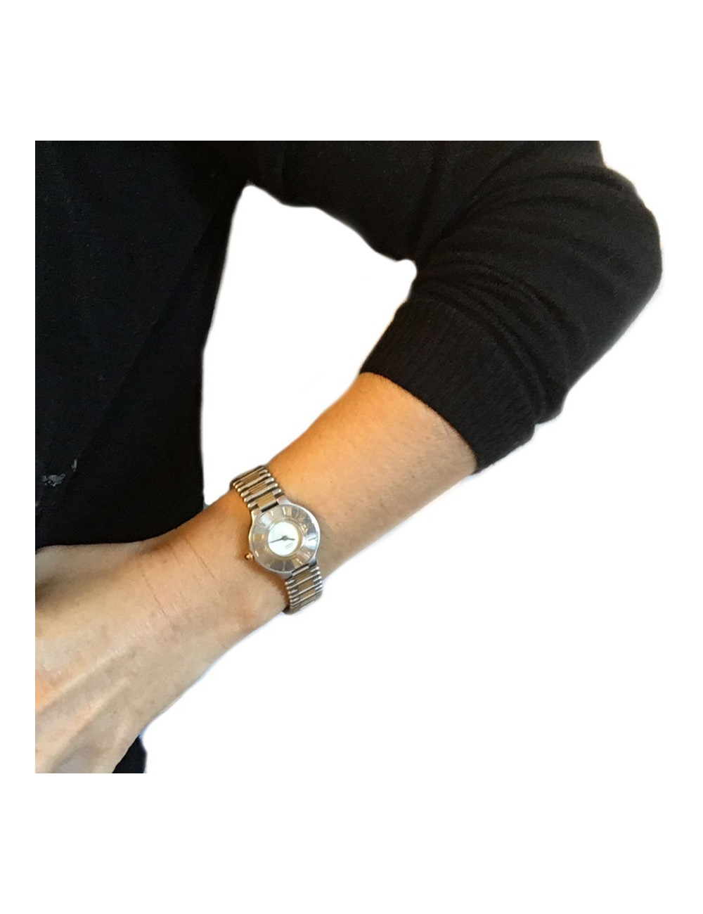 Montre CARTIER "Must 21" en or et acier vintage