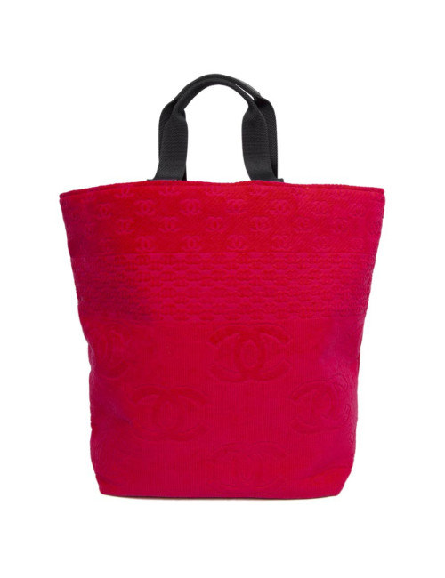 Sac de plage CHANEL et sa serviette éponge