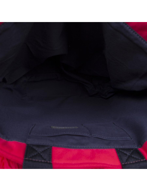 Sac de plage CHANEL et sa serviette éponge fushia