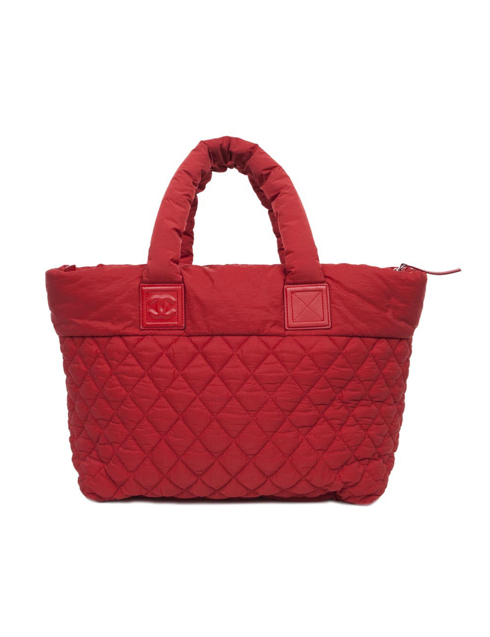 Sac Cocoon CHANEL en toile rouge GM